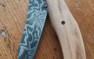 Couteau Lame damas XC 75 et 15 N 20