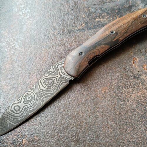 coutellerie, couteau pliant artisanal, stage coutellerie, forge damas