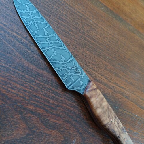 couteau droit lame damas
