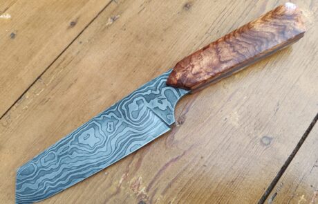 couteau droit lame damas